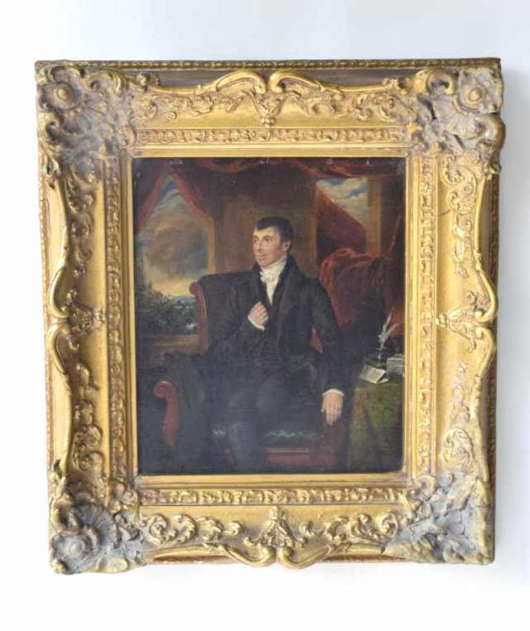 Early 19th C. Oil on Panel Portrait of a Man (1 of 10)