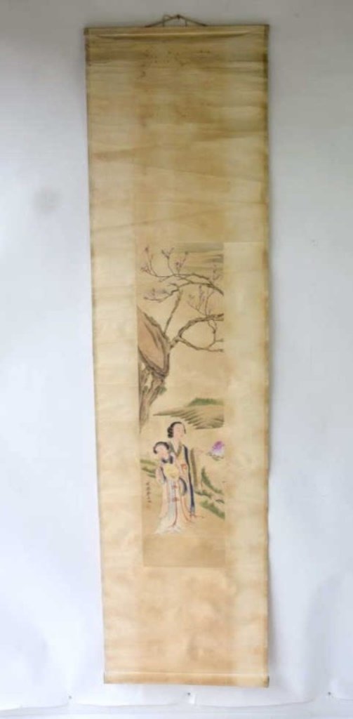 Chinese Ink and Watercolor on Paper Hanging Scroll (1 of 10)