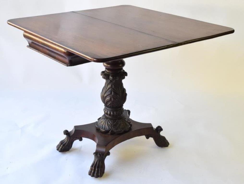 Mahogany Flip Top Game Table (1 of 10)