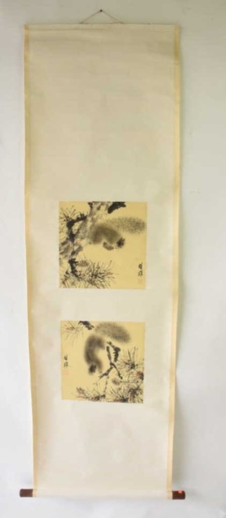 Chinese Watercolor and Ink on Paper Hanging Scroll (1 of 10)