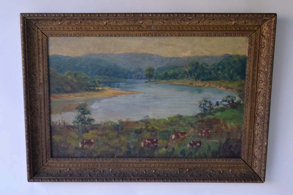 Oil Painting Cows in Pasture (1 of 10)