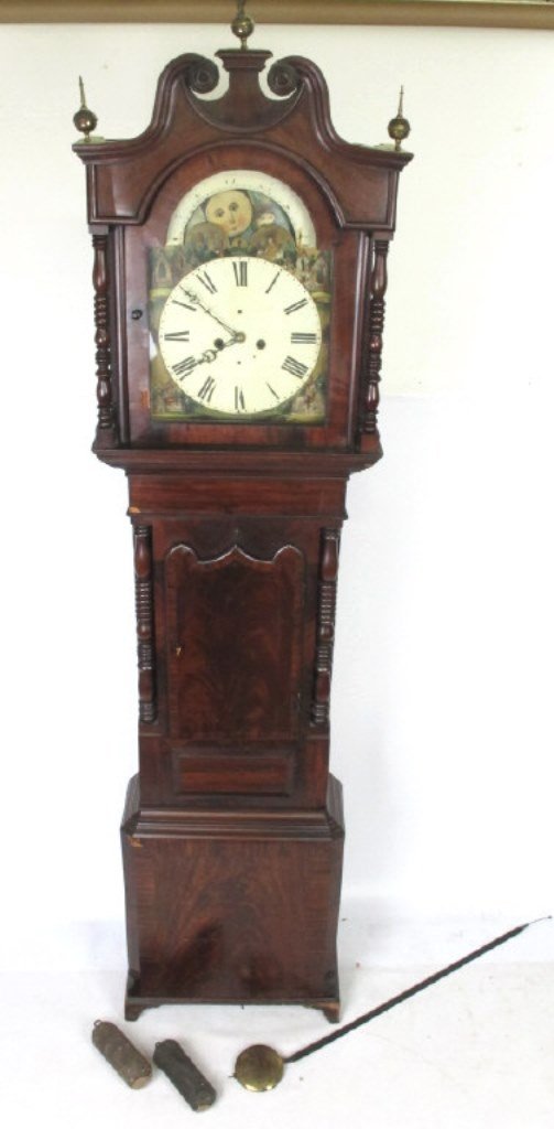 Grandfather Clock with European Provincial Scenery (1 of 10)