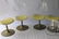 Set of Lucite and Metal Modern Pedestal Chairs