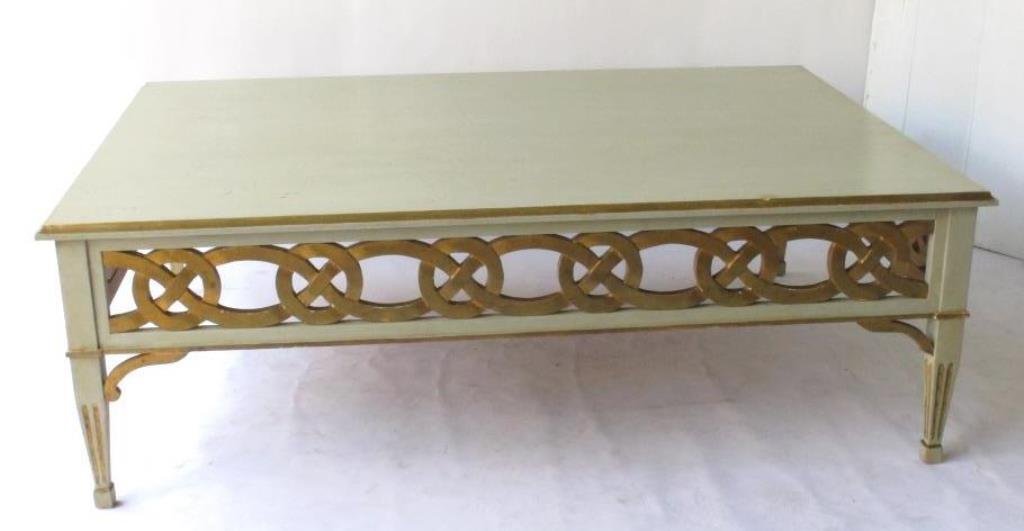 Large French Painted Coffee Table (1 of 10)