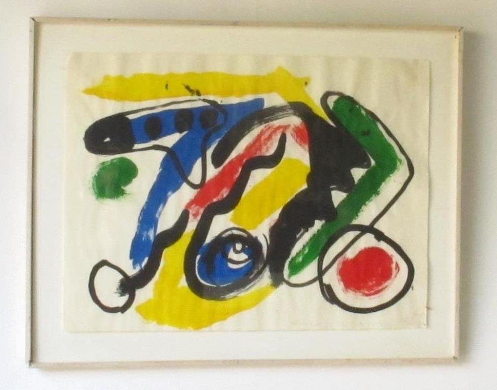 Abstract Gouache on Paper (1 of 9)