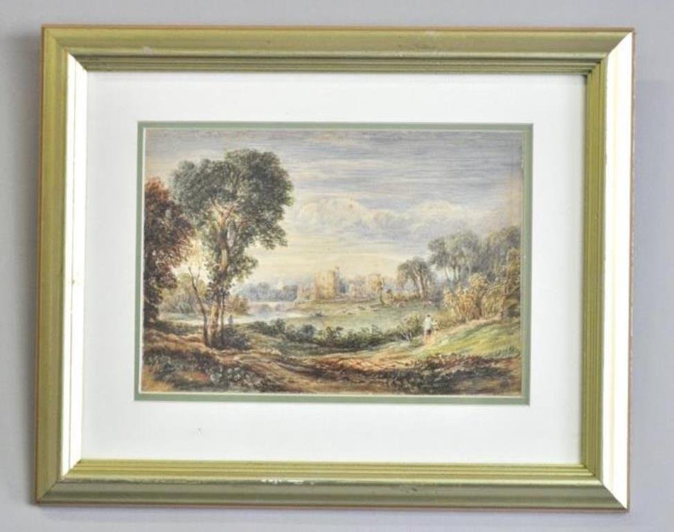 19th Century British School Landscape Watercolor (1 of 7)