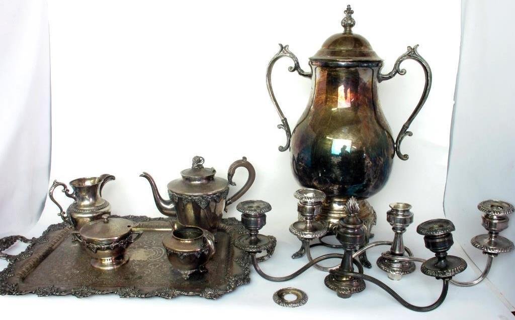 Group Lot of Silver Plate (1 of 9)