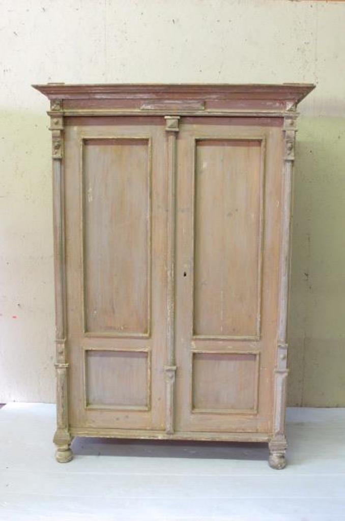 Antique Painted Pine Cabinet (1 of 10)