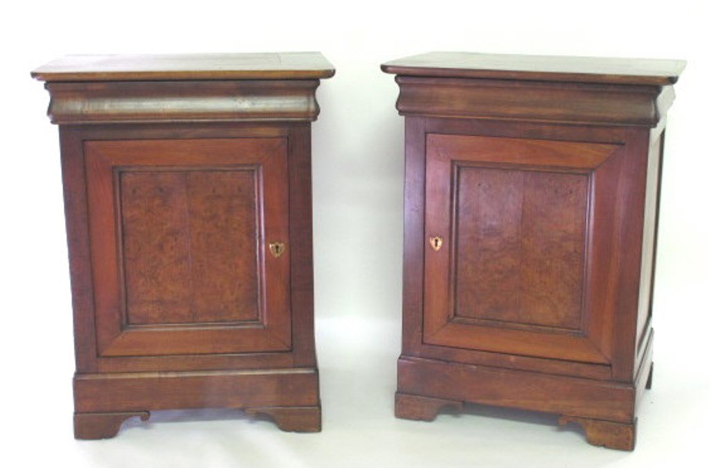 Pair of French Cherry 1 Door Cabinets (1 of 9)