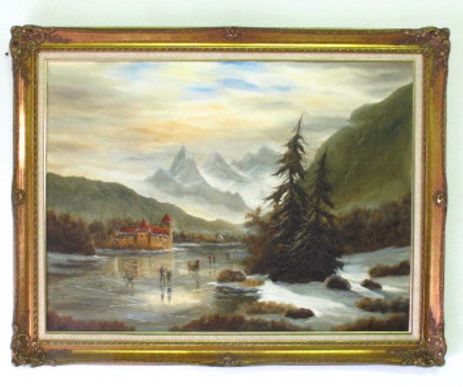 Oil on Canvas Landscape Signed Williams (1 of 8)