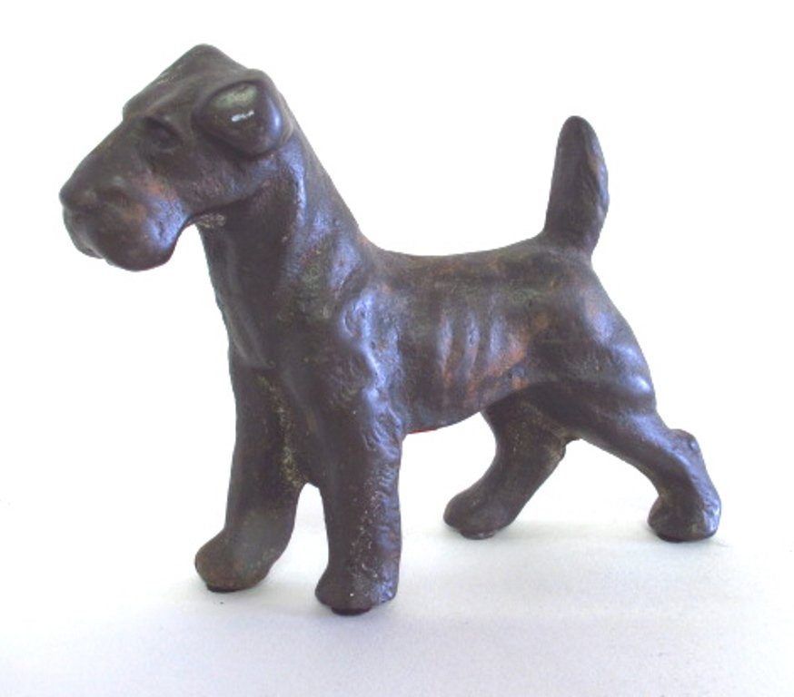 Small Bronze Dog Sculpture (1 of 5)