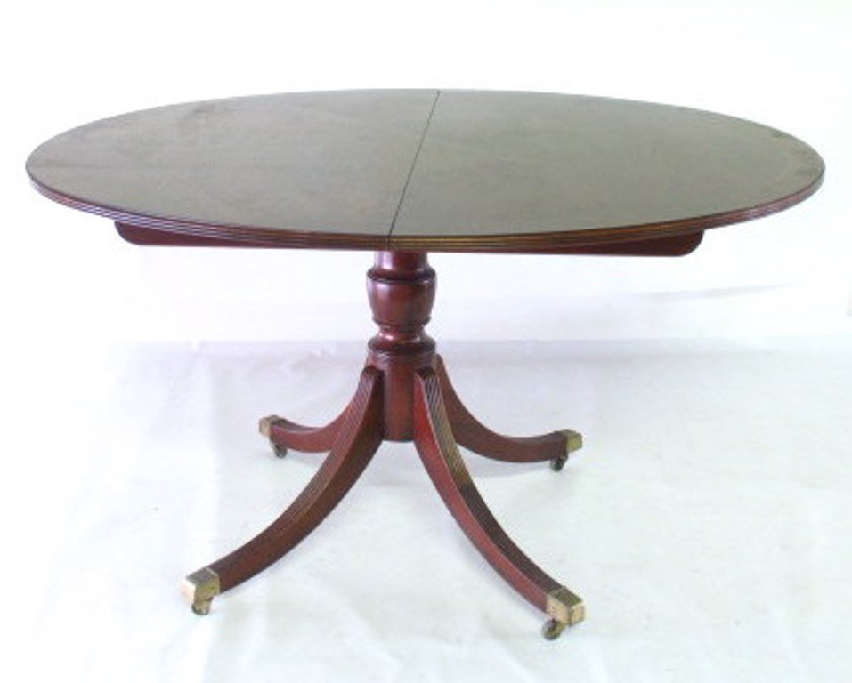 Oval Mahogany Baker Dining Table (1 of 10)