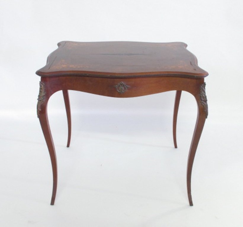 19th C. Rosewood Inlaid Parlor Table (1 of 9)
