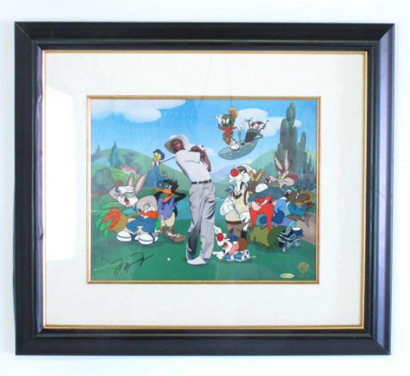 Warner Brothers Michael Jordan Autographed Cel (1 of 10)