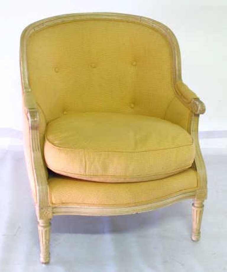 Yellow Upholstered Bergere (1 of 8)