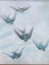 Oil on Panel of Birds - 2