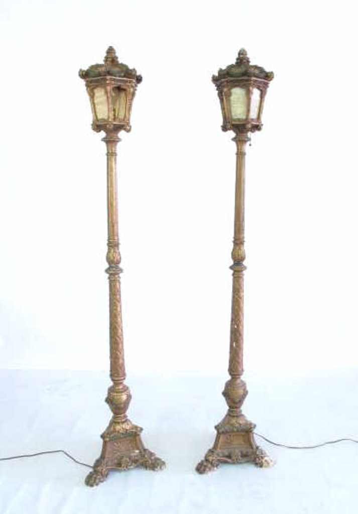 Pair of Gilt Lamp Stands (1 of 10)