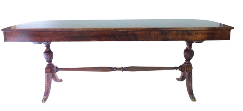 Large Mahogany Console Table (1 of 6)
