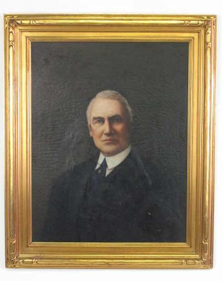 Oil on Canvas Portrait of President Harding (1 of 8)