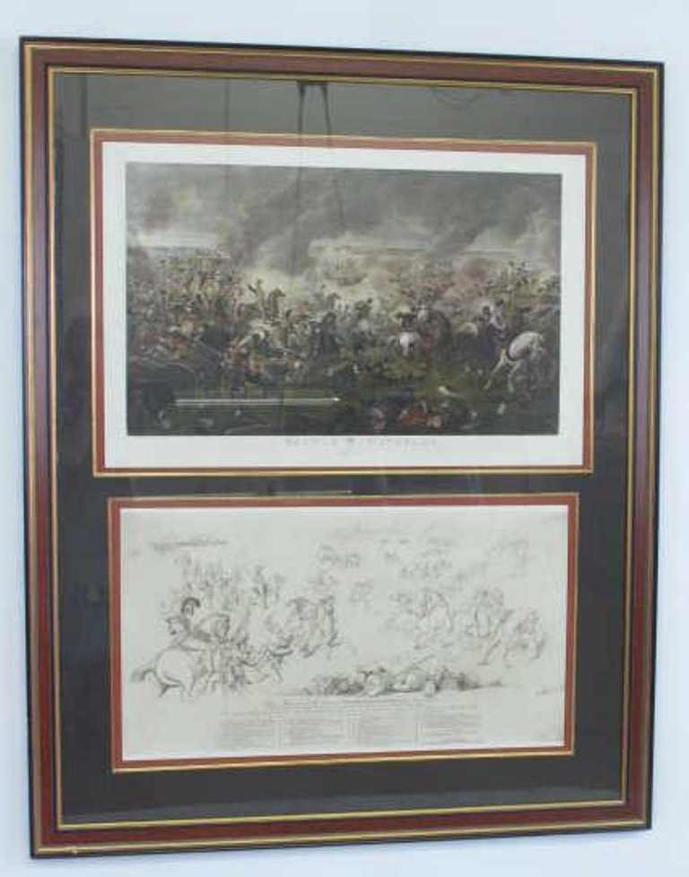 Battle of Waterloo Color Lithograph (1 of 10)