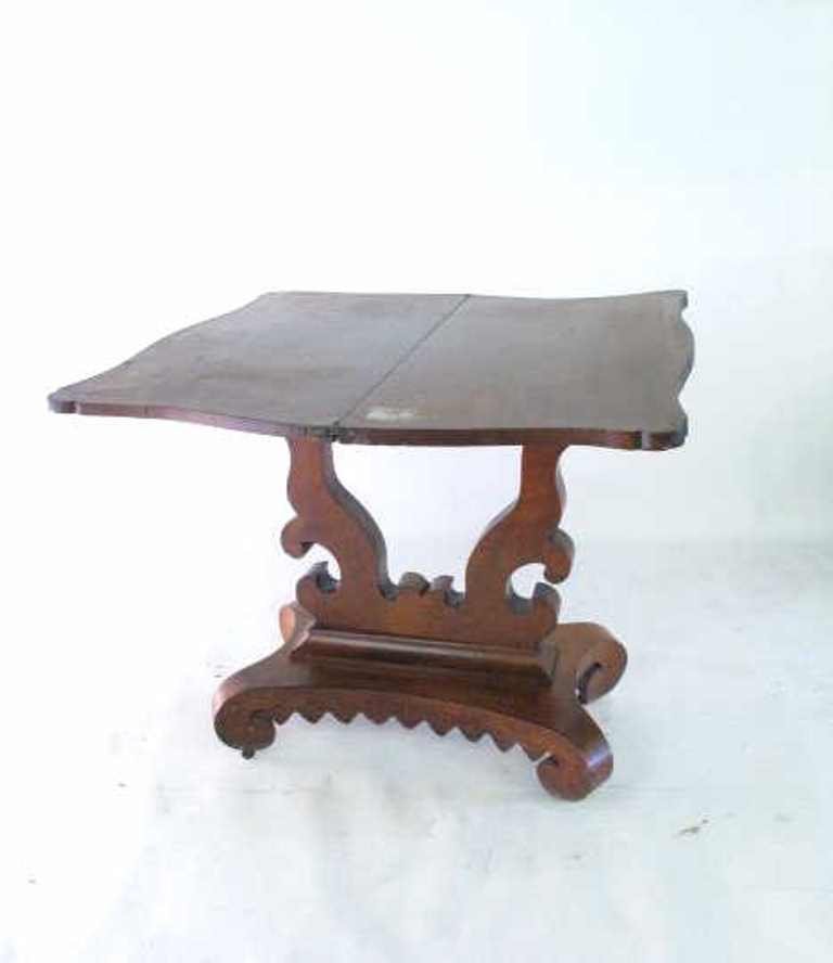American Empire Mahogany Games Table (1 of 5)