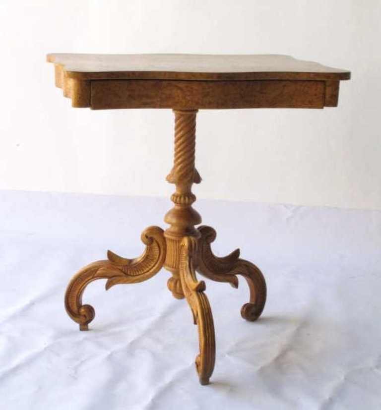 19th. Century Beidermeier One Drawer Table (1 of 10)
