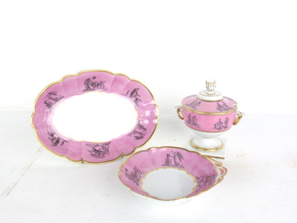 Lot of Three Barr Worcester Porcelain (1 of 10)