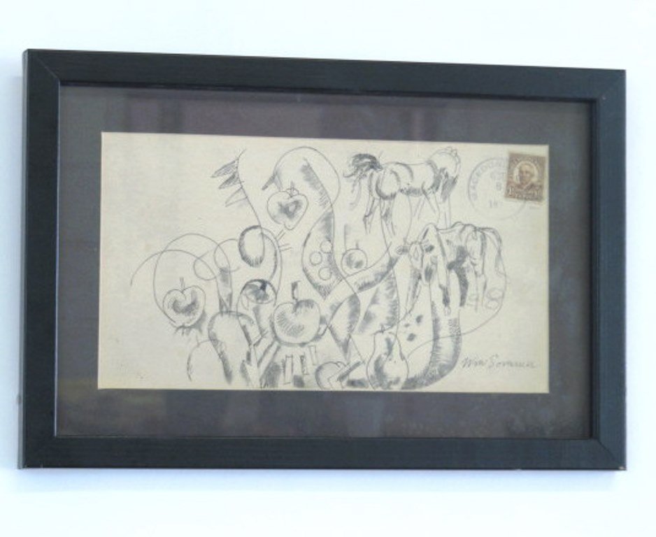 Small Pencil Drawing by William Sommer (1 of 5)