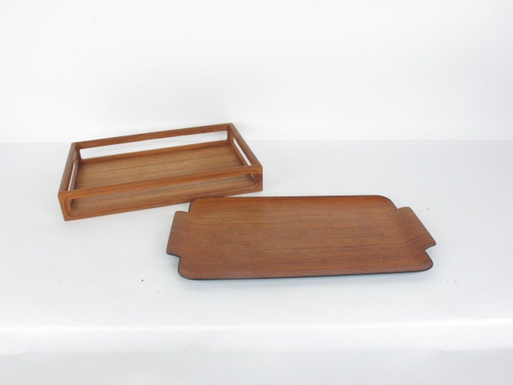 Two Teak Wood Trays (1 of 4)