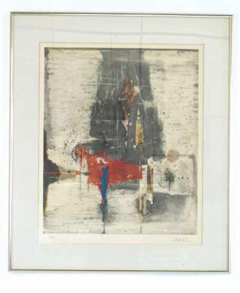 Signed Lithograph of Abstract Forms (1 of 8)