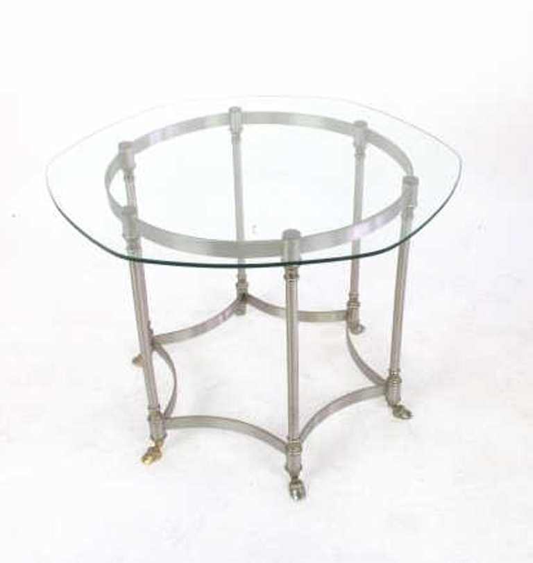 Hexagonal Glass Top Table (1 of 8)
