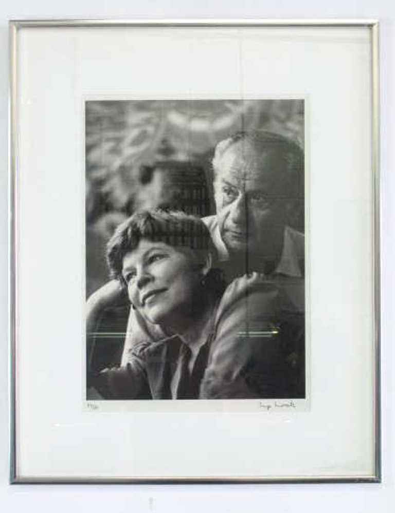 Black and White Signed Photograph of Couple (1 of 6)