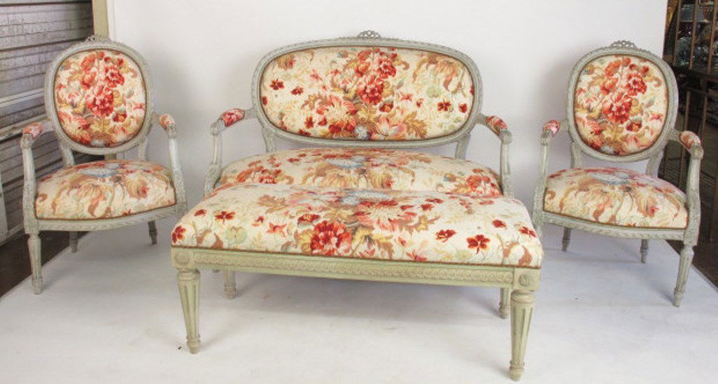 Four Piece Floral Parlor Set (1 of 7)