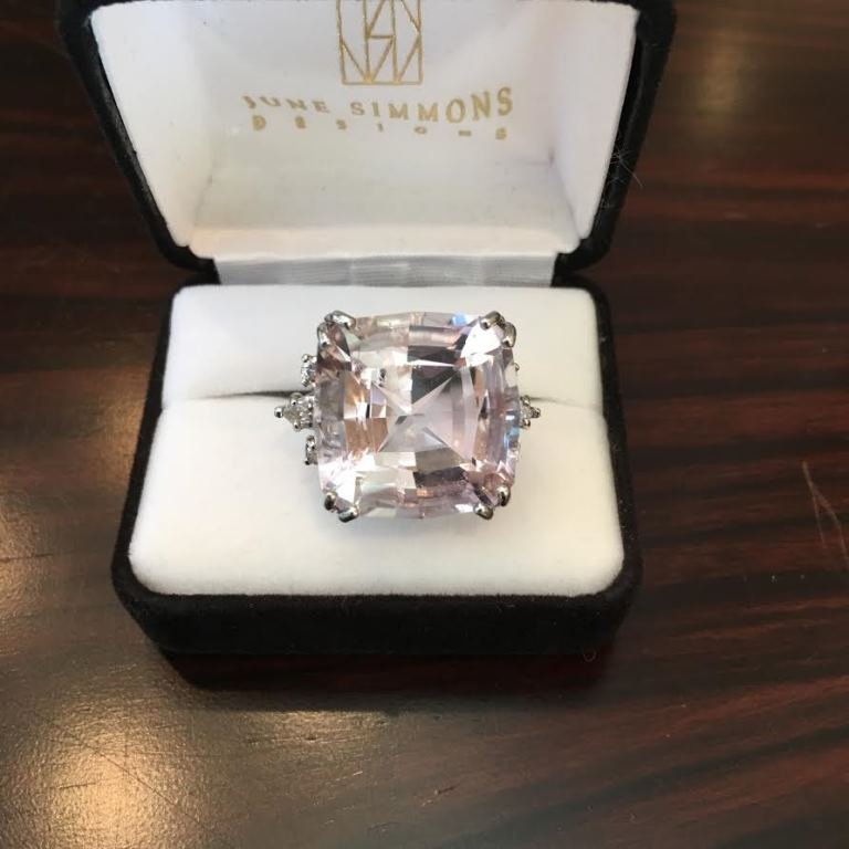 18k  White Gold Hand Fabricated Wire Ring (1 of 2)