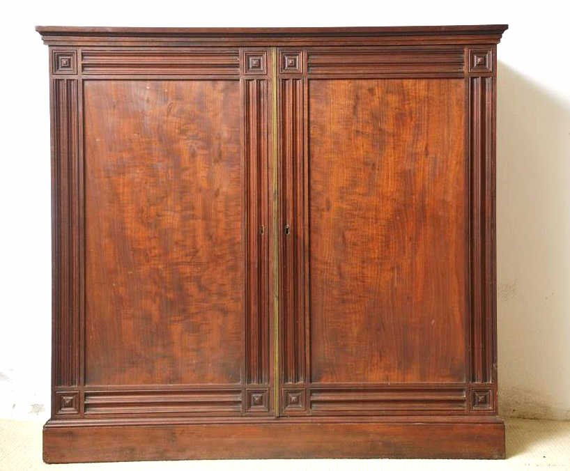 19th C. Mahogany Classical Style Console Cabinet (1 of 7)