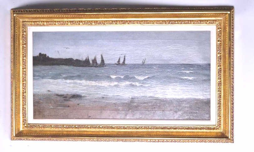 Frederick W Jackson Oil on Canvas Seascape (1 of 1)