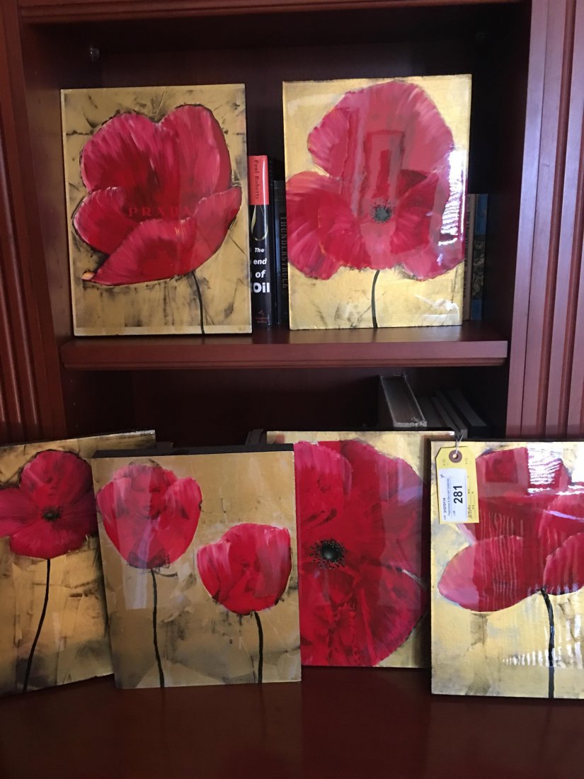 Pedro Ruiz Acrylic on Panel Six Pieces (1 of 4)