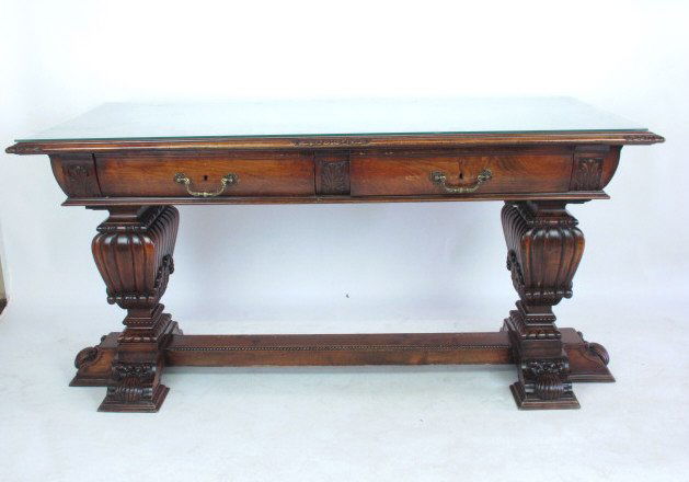 Mahogany Library Table (1 of 9)