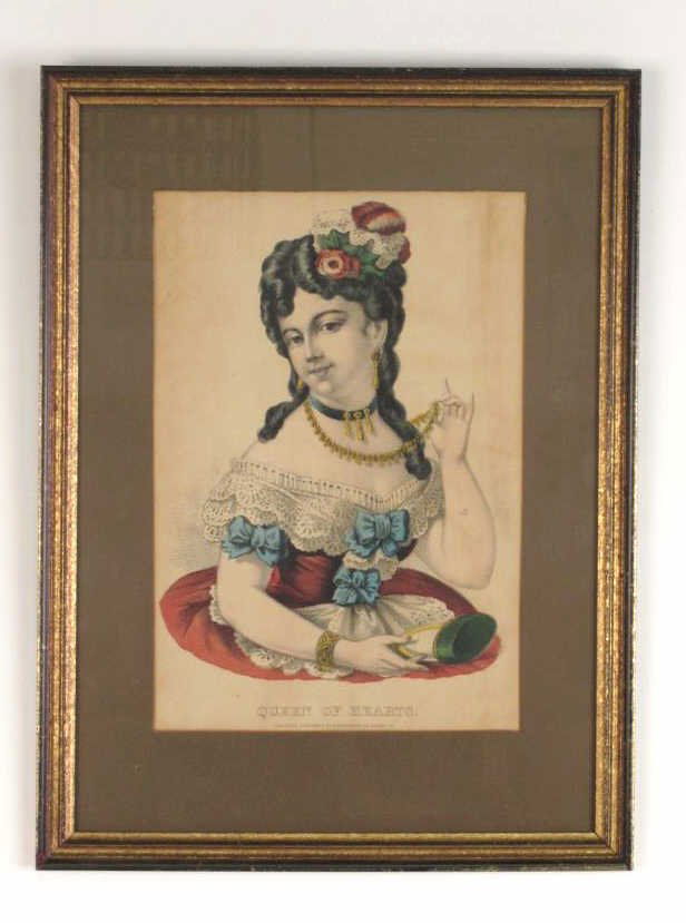 Queen of Hearts Currier & Ives Print (1 of 6)