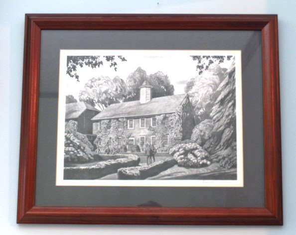 Rockwell Kent (1882-1970) Lithograph - 1947: The Cheshire Academy (Bourden Hall). DIMENSION : PROVENANCE :