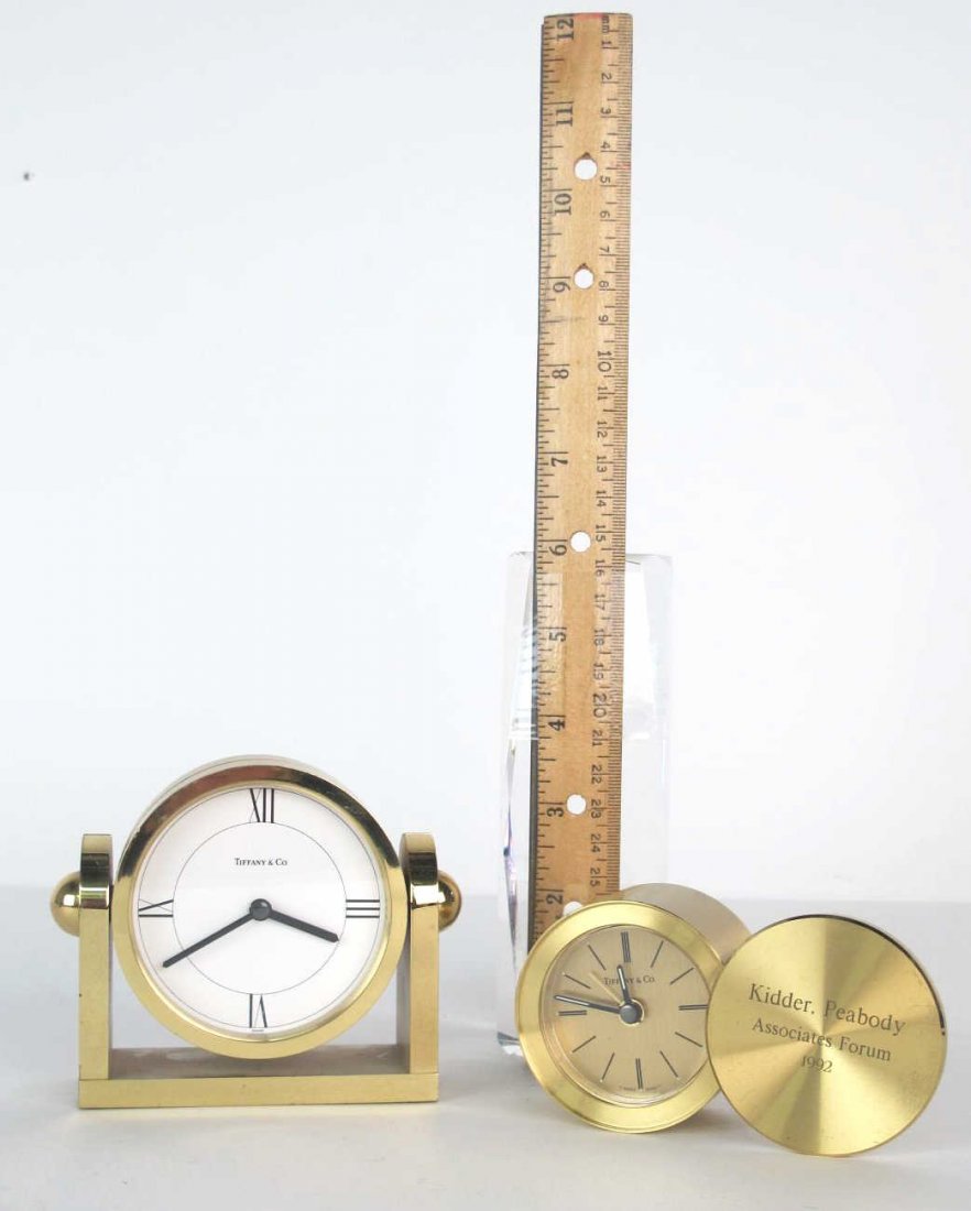 Two Table Top Tiffany & Co. Clocks Two Tiffany & Co. (1 of 9)