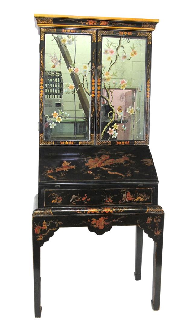 Hand Painted Chinese Desk Two piece Chinese fold-top (1 of 9)