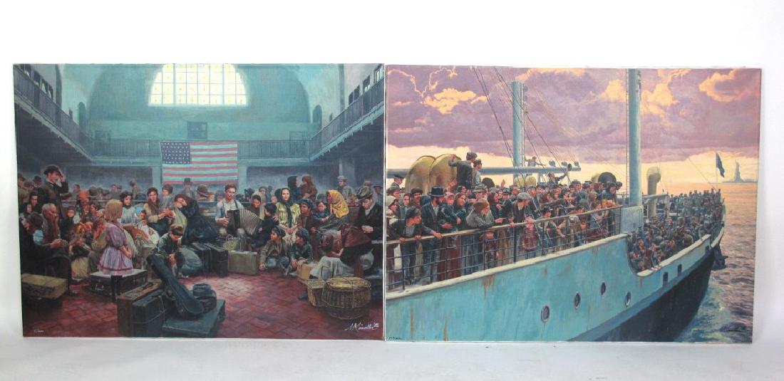 Two Mort Kunstler Dietz Replik Prints Two prints by (1 of 10)