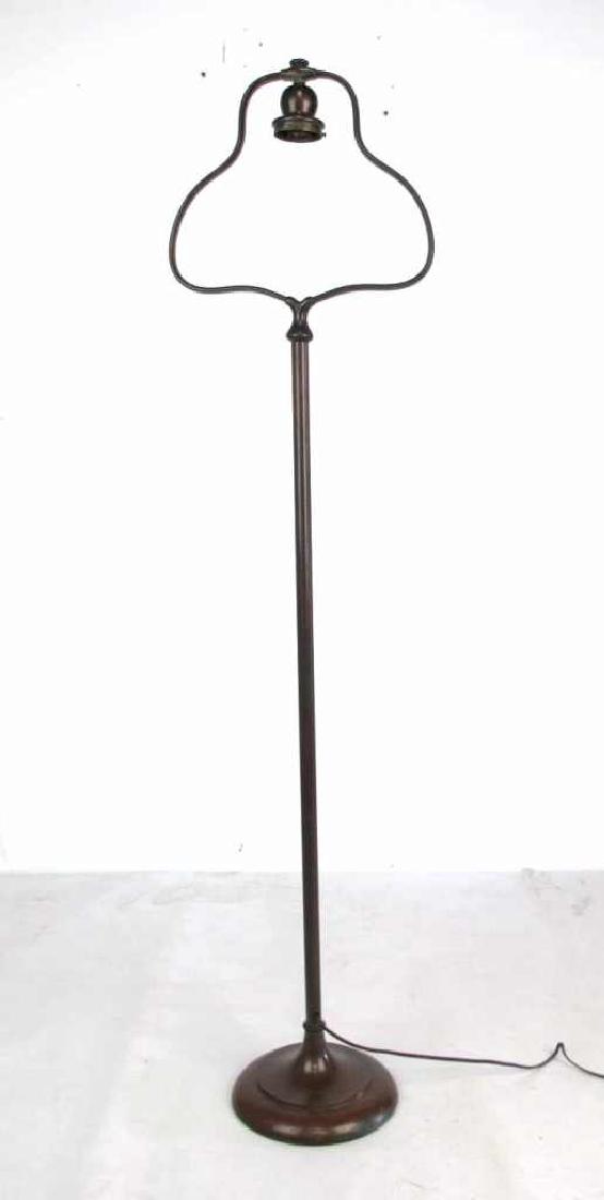 Handel Harp Form Bronze Lamp Base In a golden brown (1 of 3)