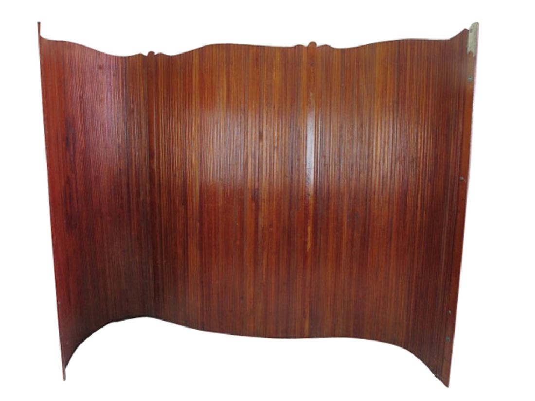 Mid-Century Modern Screen Wooden roll able room (1 of 5)