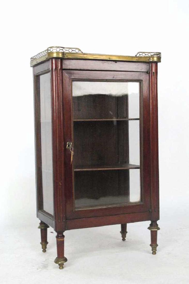 19th C. French Miniature Vitrine Vitrine cabinet having (1 of 6)
