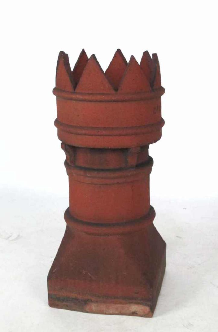 19th C. Terra Cotta Chimney Top Terra cotta chimney top (1 of 6)