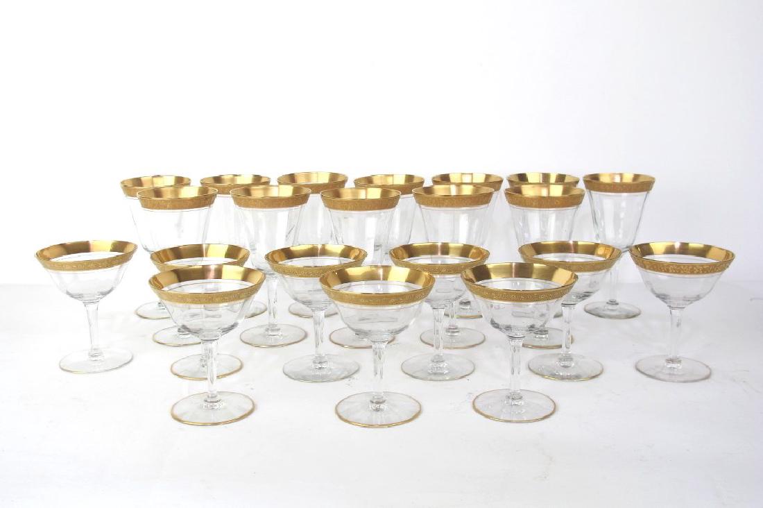 23 Pieces Gilt Edged Stemware (1 of 7)