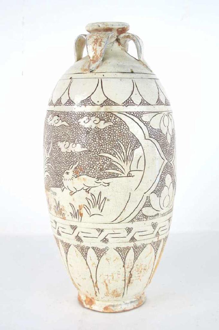 Large Textured Chinese Vase (1 of 8)