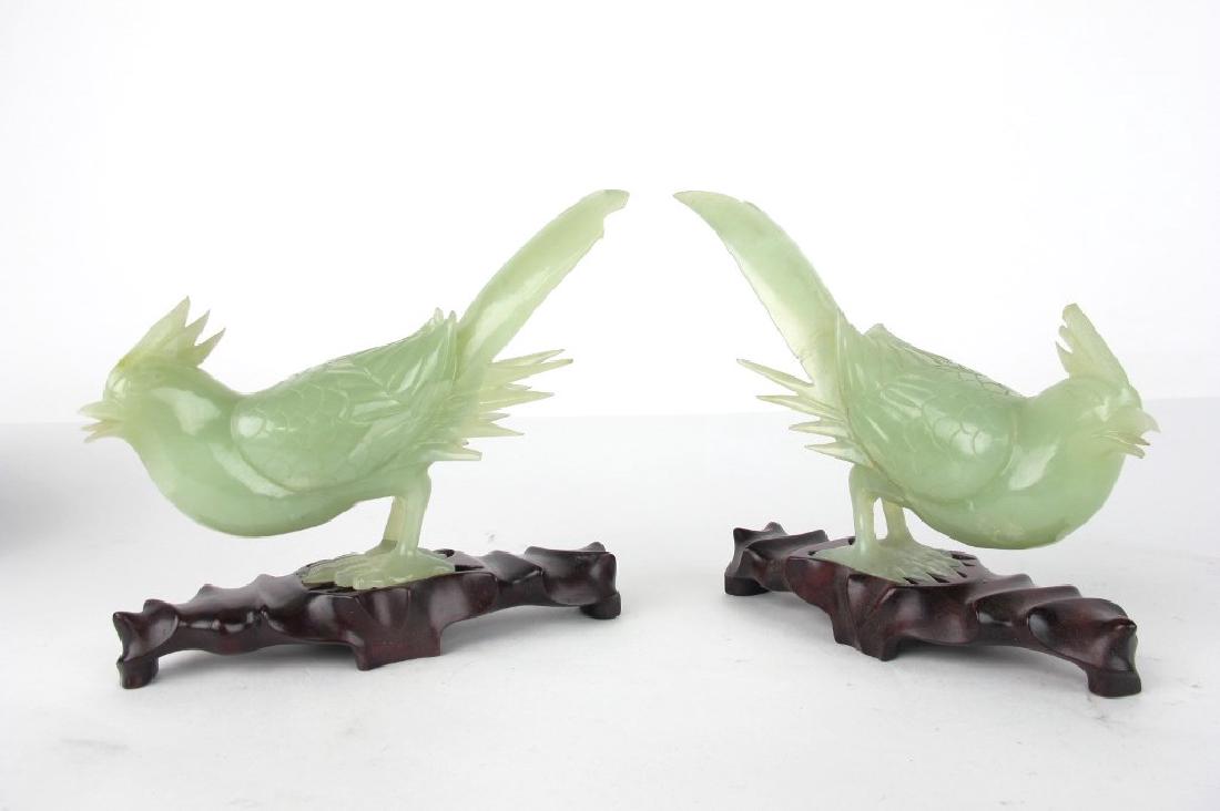 Pair of Jadeite Bird Figurines (1 of 7)